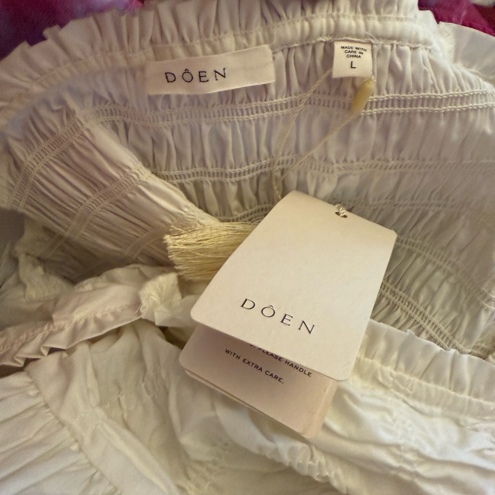 Doen Katherina Shirred Cotton-Voile Midi Dress - Picture 7 of 12